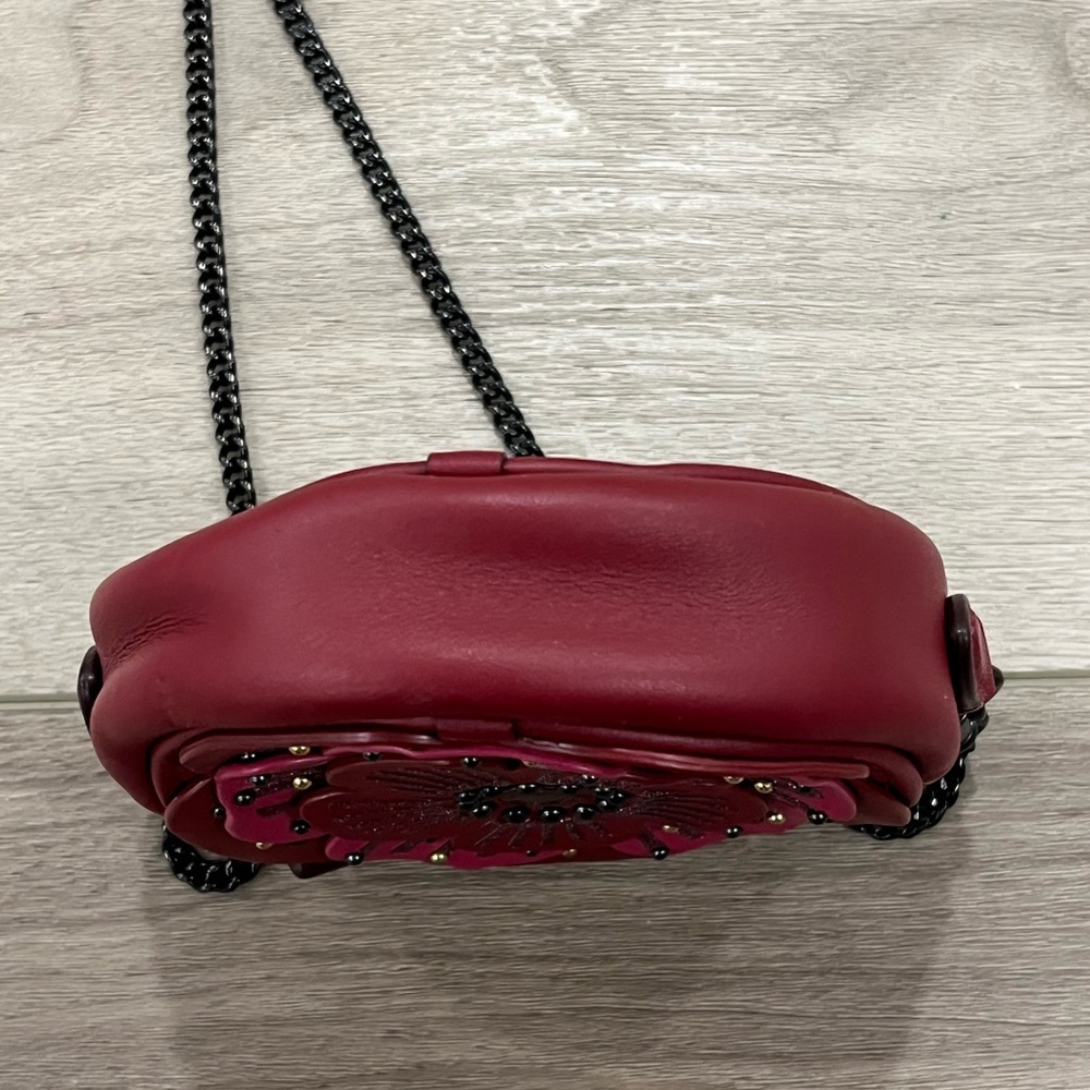 Coach Tea Rose Crossbody Bag Purse - Picture 5 of 7